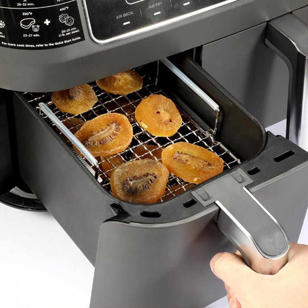2Pcs 3-Layered Stainless Steel Air Fryer Rack Compatible with Ninja DZ201 DZ401