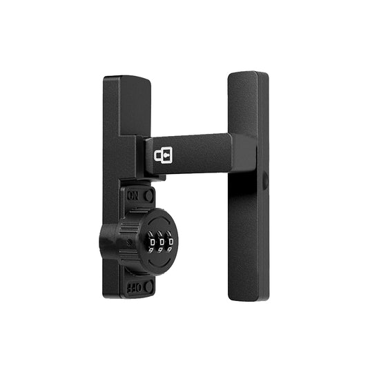 Black Password 90 Degree Lock Sliding Door Latch Right Angle Luminous Code Latch