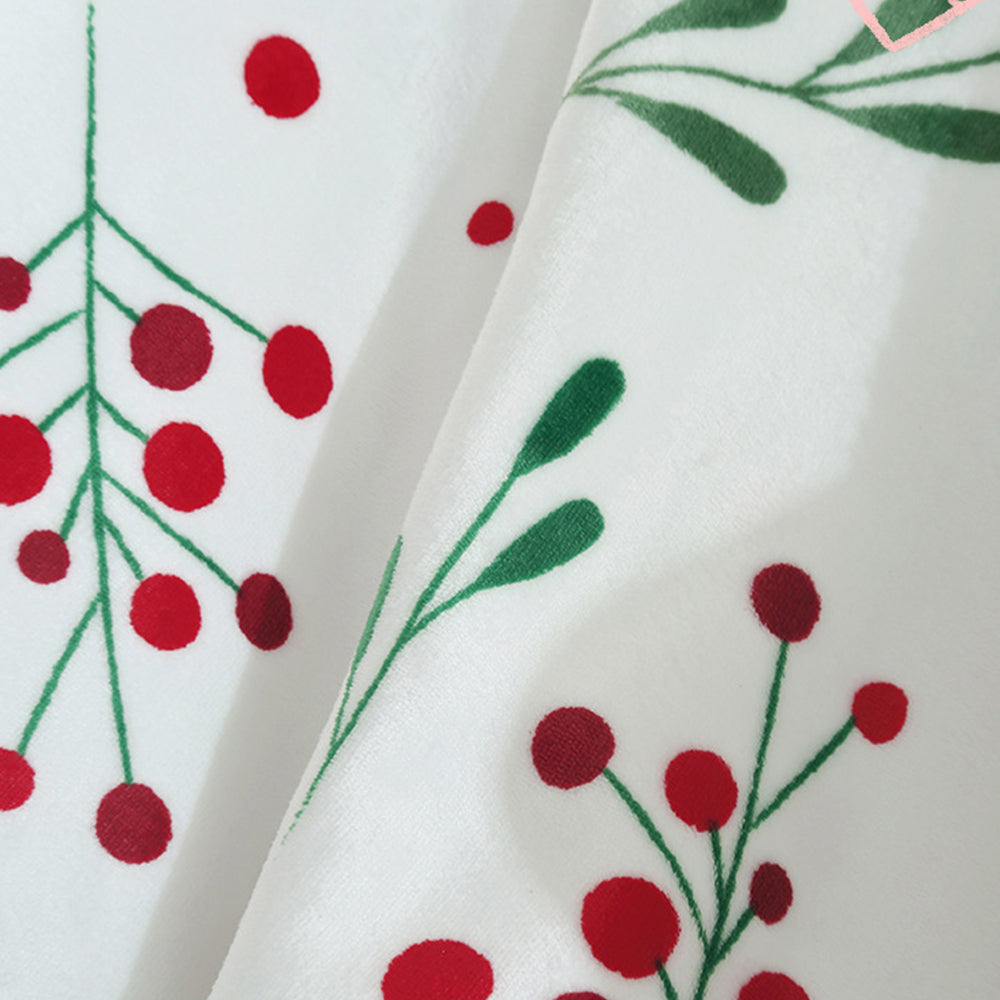 125x145cm Reversible Plush Blanket Flannel Fleece Throw Blanket for Sofa White