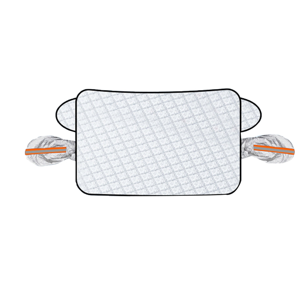 250x116cm Car Windshield Snow Cover with Magnetic Edges and Reflection Strips