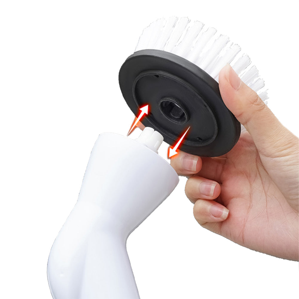 Electric Spin Scrubber with 6 Replaceable Brush Heads