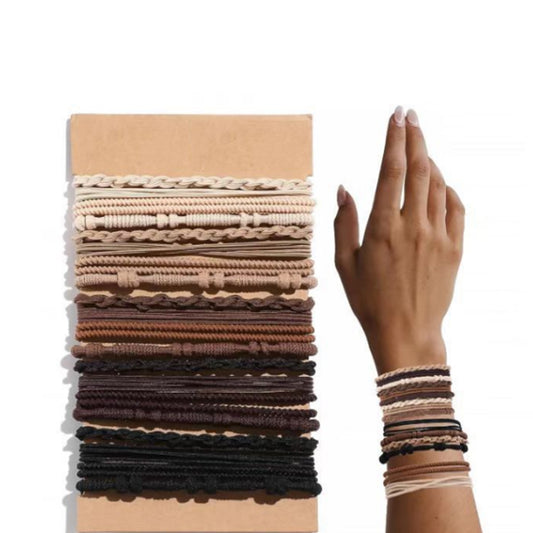 20Pcs Boho Hair Ties Bracelet Elastic Hair Bands for Women