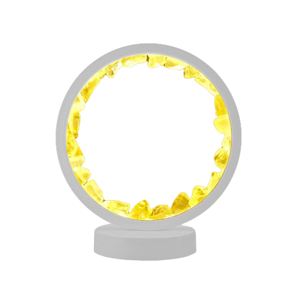 Energy Healing Cluster Lamp Bedroom Lamp Night Light Yellow