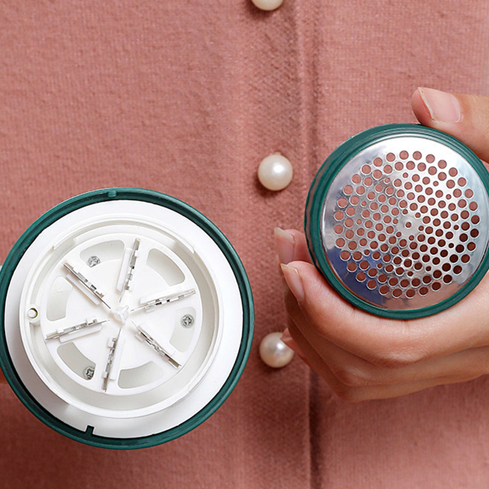 Rechargeable Lint Remover USB Electric Fabric Shaver for Sweater Green