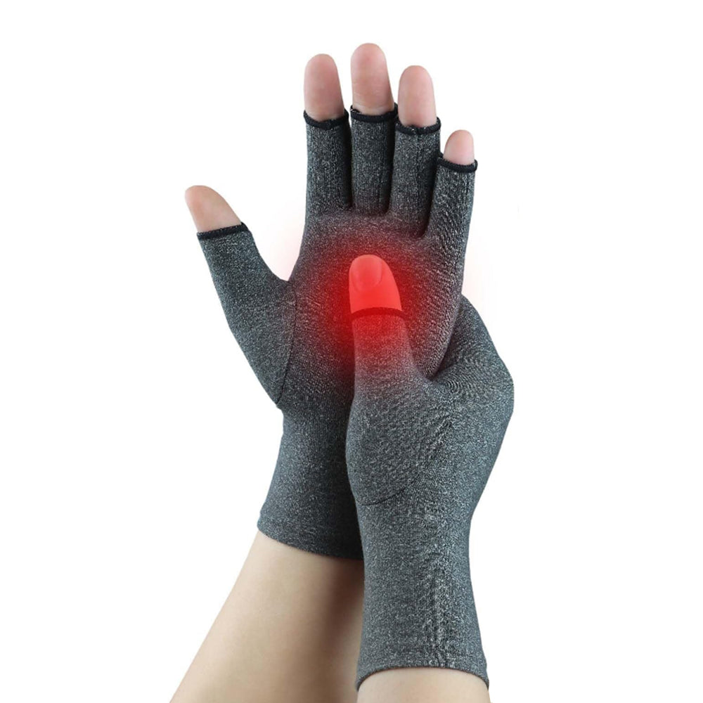Fingerless Arthritis Compression Gloves Finger Pain Support XL