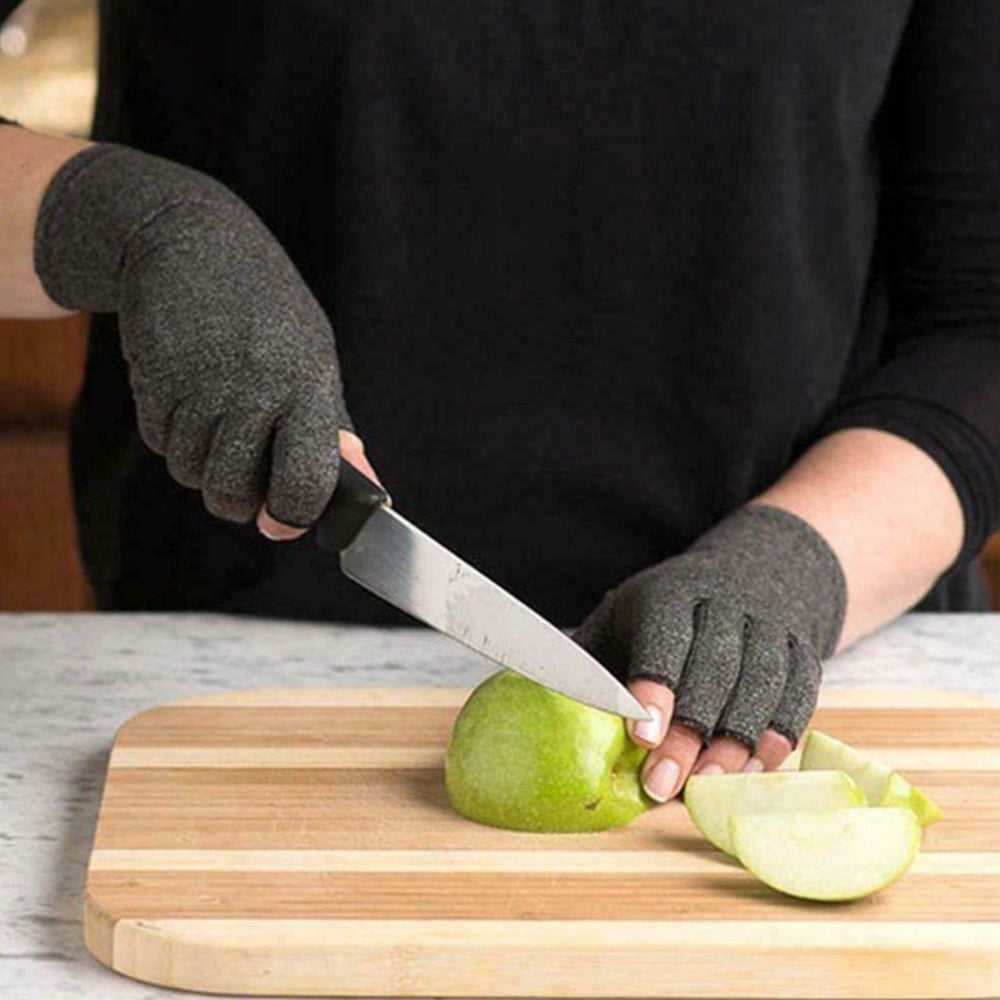 Fingerless Arthritis Compression Gloves Finger Pain Support XL