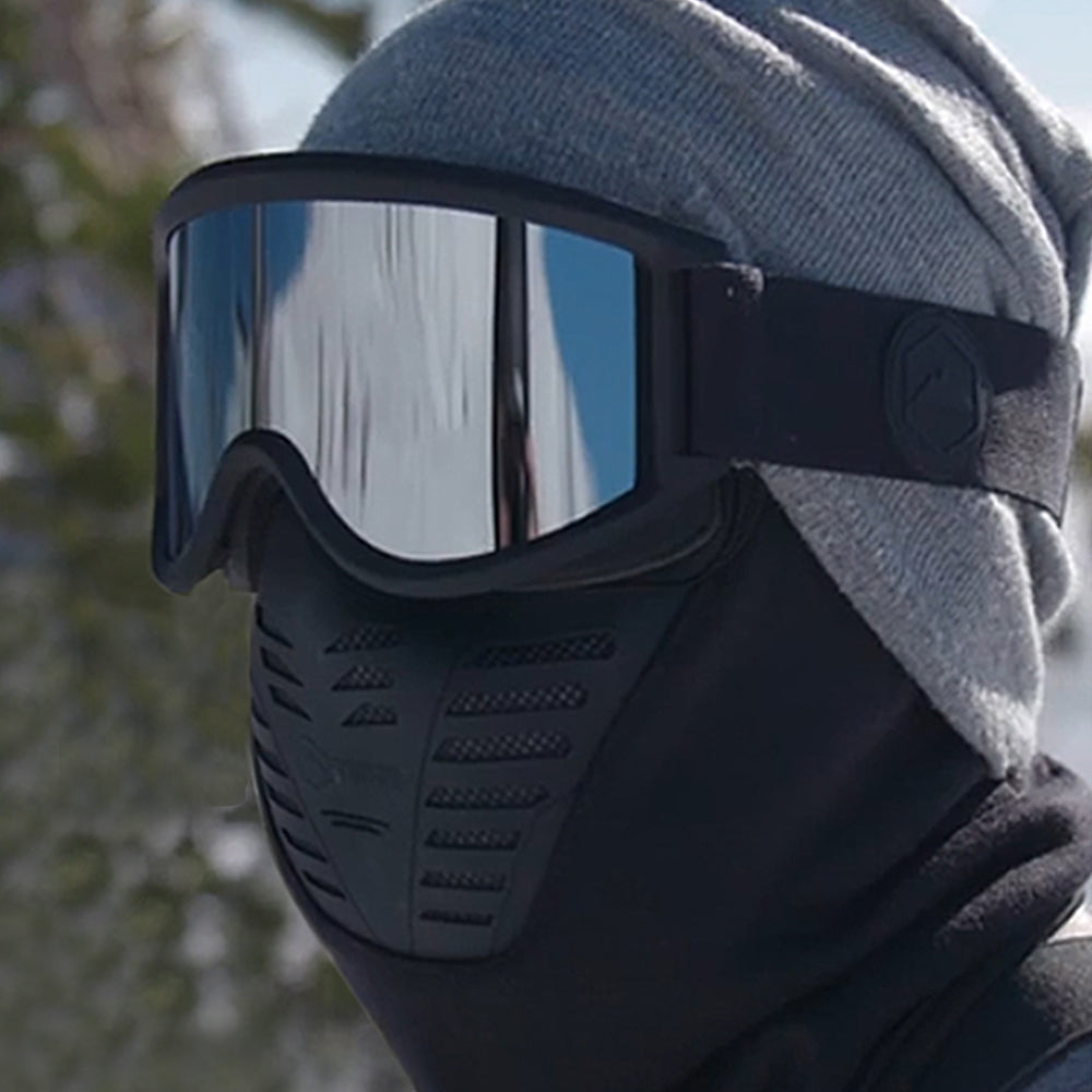 2Pcs Motorcycle Thermal Face Mask Balaclava Ski Mask Black
