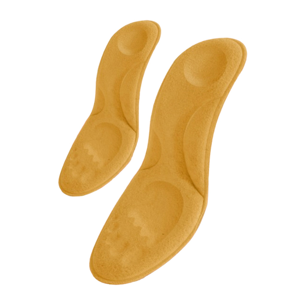5 Pairs Memory Foam Constant Temperature Heated Insoles Yellow EU39-40