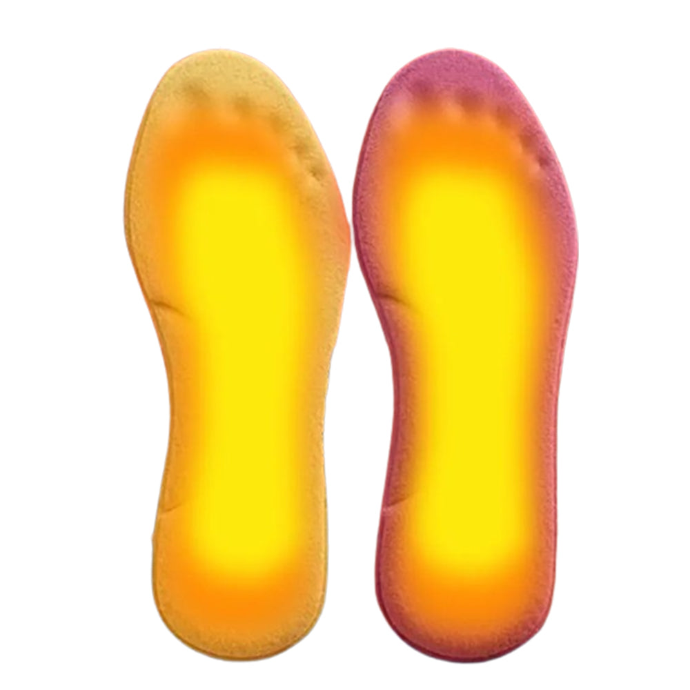 5 Pairs Memory Foam Constant Temperature Heated Insoles Yellow EU41-42