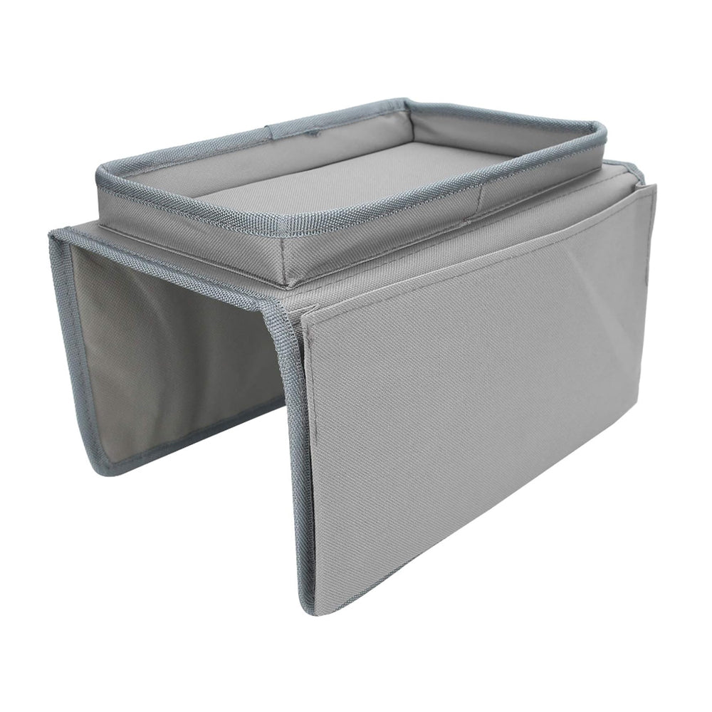 Couch Storage Bag Sofa Armrest Organizer Storage With 4 Pockets Grey