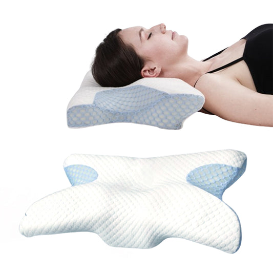 Memory Foam Pillow Cervical Neck Bed Pillow for Side Back Sleepers