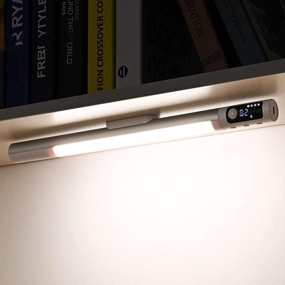 Magnetic Motion Sensor Light Bar Rechargeable with 3 Adjustable Colors White