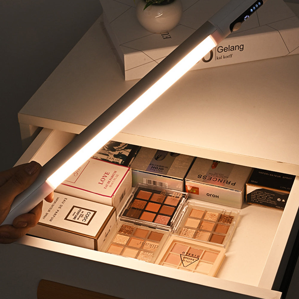 Magnetic Motion Sensor Light Bar Rechargeable with 3 Adjustable Colors White