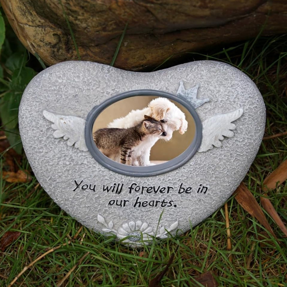 Pet Memorial Stone Puppy Tombstone Indoor Display