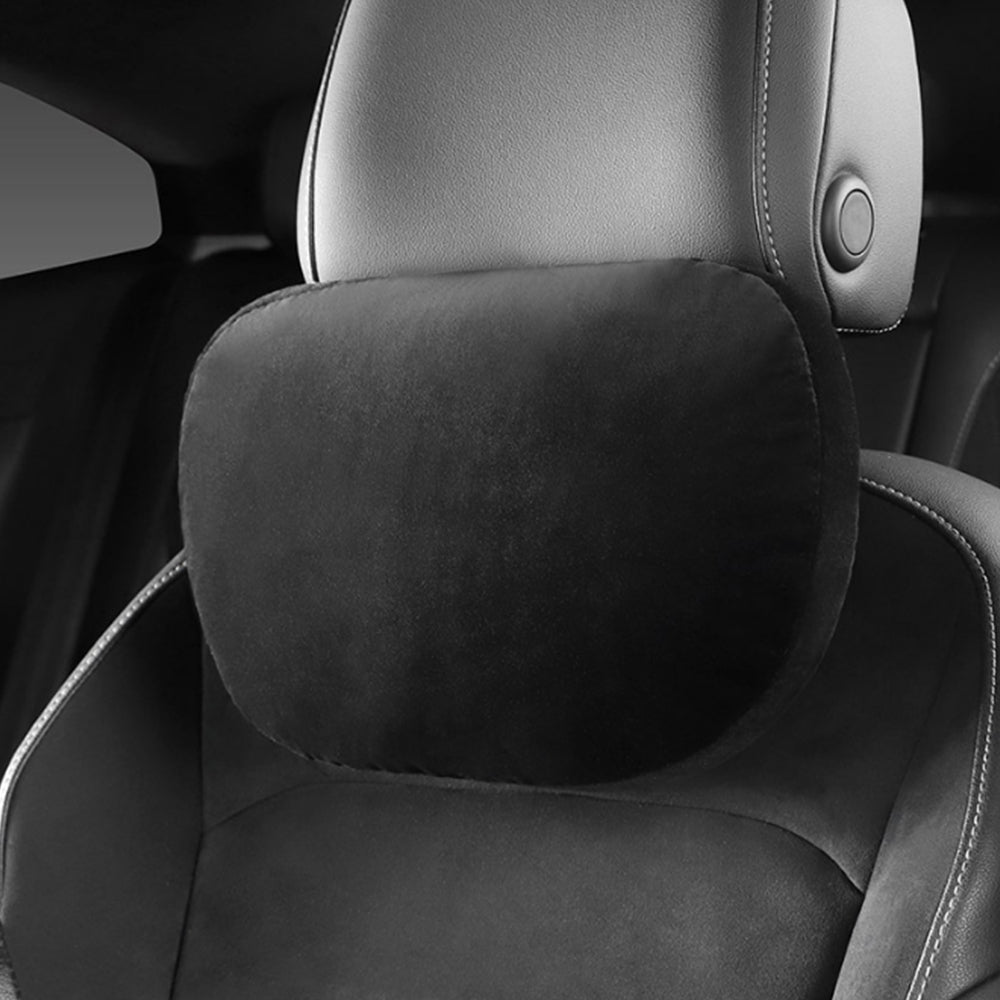Faux Suede Car Headrest Neck Pillow Car Seat Ornaments