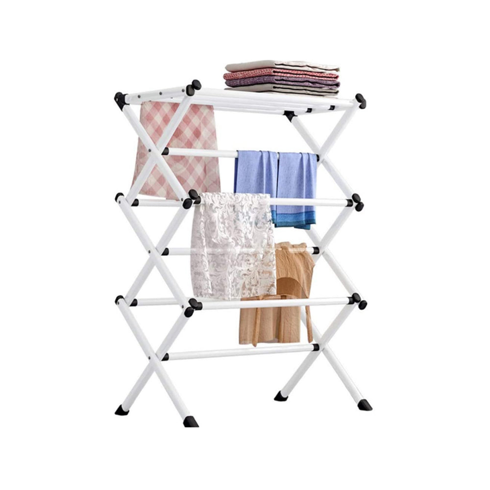 Foldable Clothes Drying Rack Multi-Functional Folding Hanger