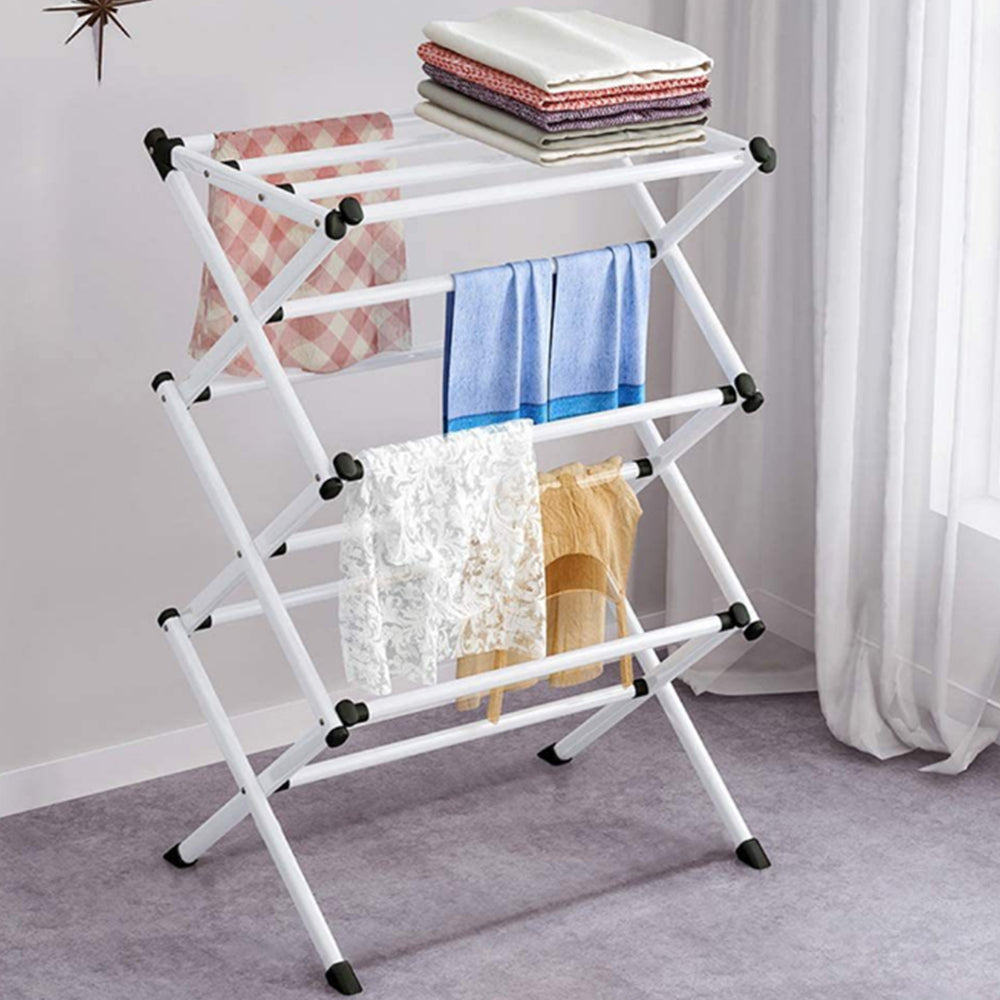 Foldable Clothes Drying Rack Multi-Functional Folding Hanger