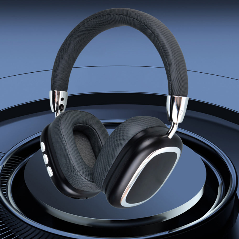 5.3Wireless Headphones Bluetooth Stereo Earphones Over Ear Headset Black