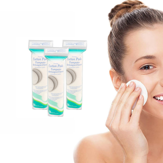 300Pcs Cotton Round Makeup Remover Pads for Face Cleansing Applying Facial Toner