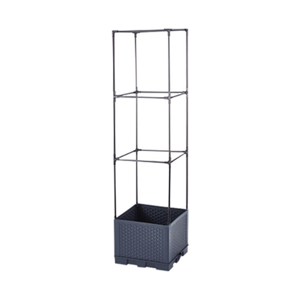 3-Tier Garden Planter Boxes with Trellis for Climbing Vegetables Plants