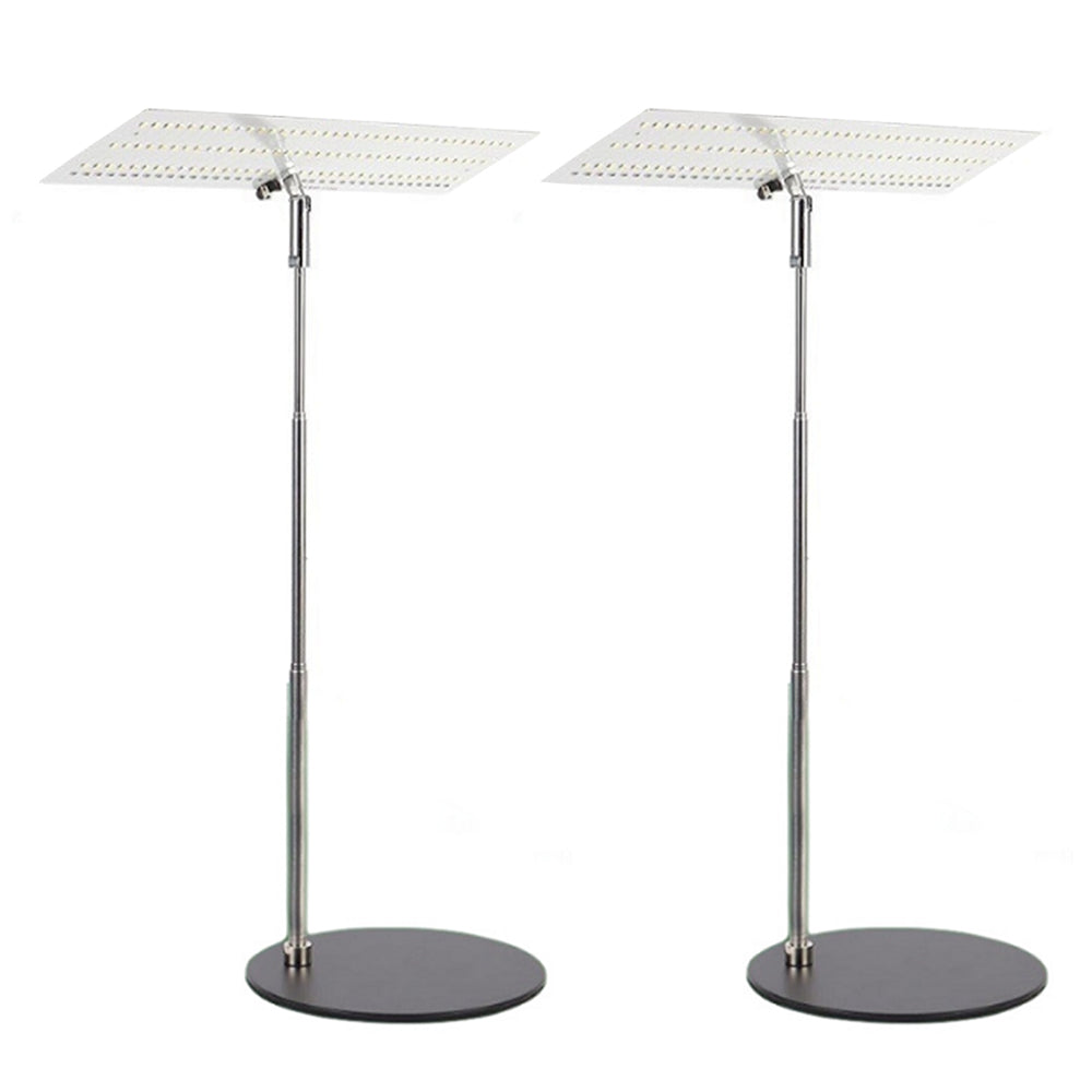 2Pcs Hydroponic Full Spectrum LED Grow Light Elevating Panel Light with Base