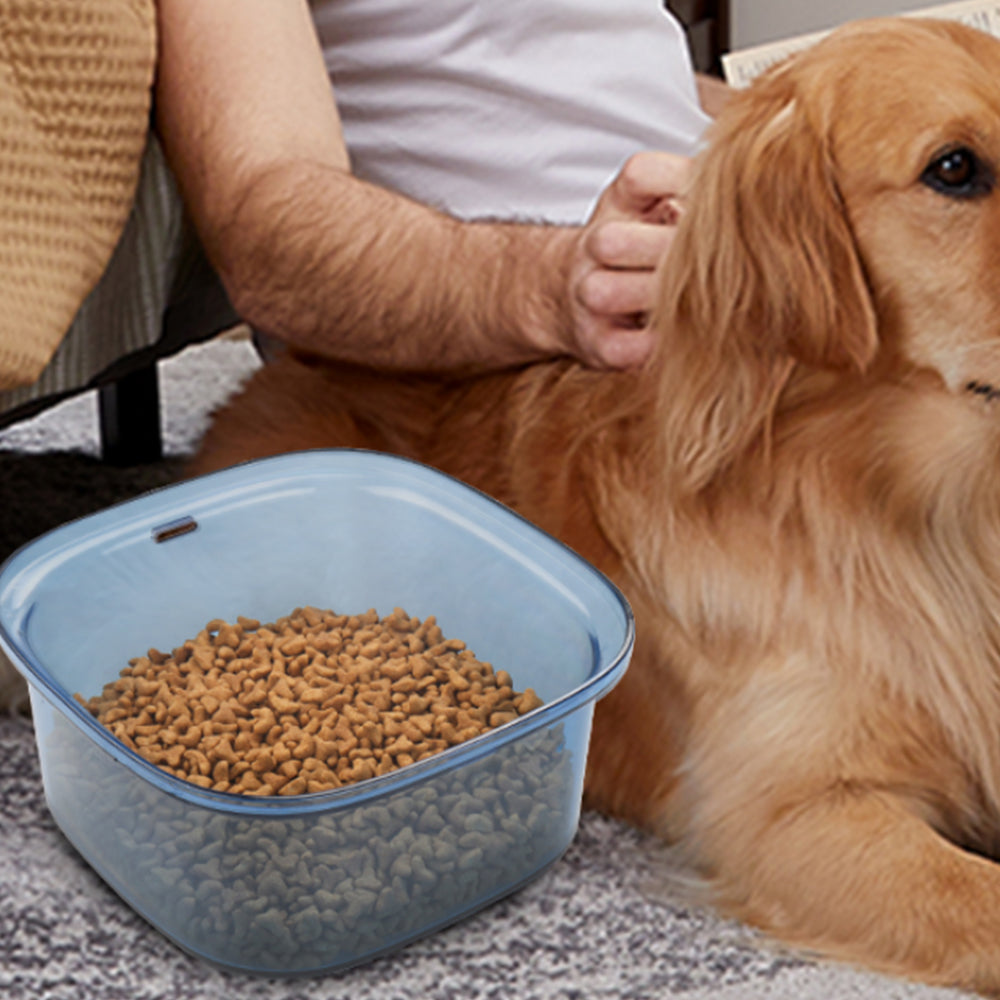 2L Pet Dog Cat Water Bowl No Spill Water Feeder Blue