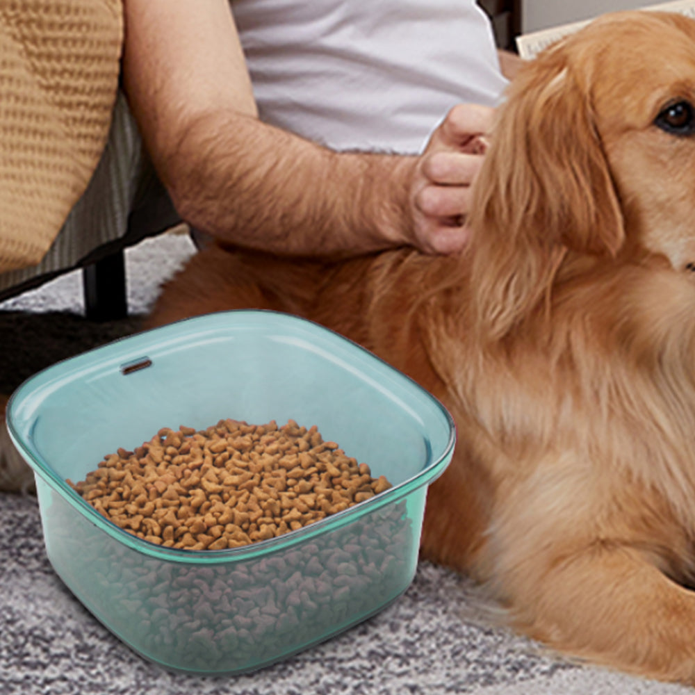 2L Pet Dog Cat Water Bowl No Spill Water Feeder Green