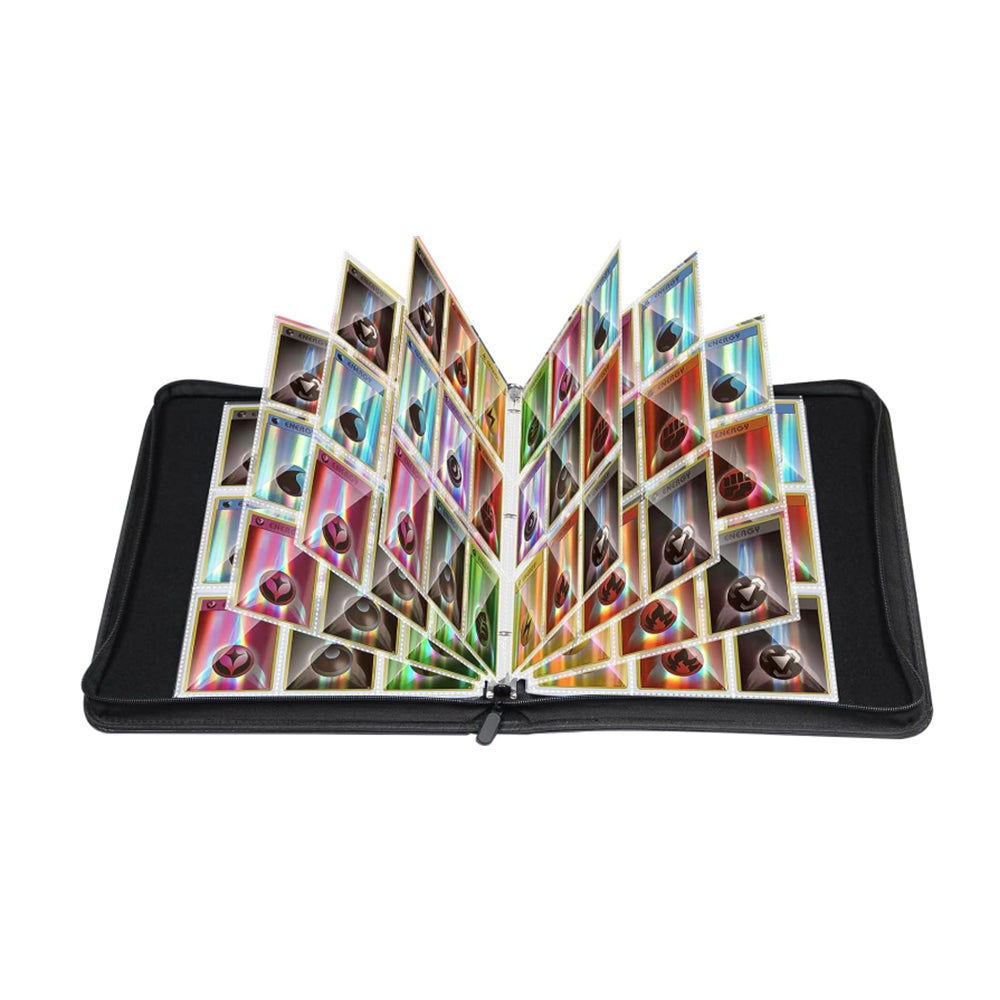 900 Cards 9 Pocket Card Bag Binder Zip Trading Card Album Collectors Folder Case
