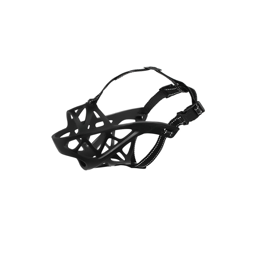 Adjustable Pet Dog Mask Bark Bite Mesh Mouth Muzzle Anti Stop Chewing M