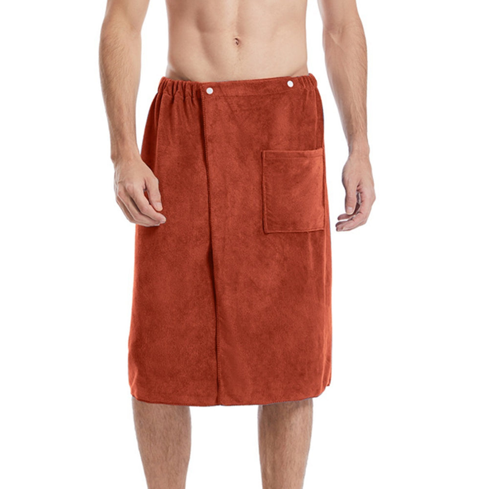 Men Soft Wearable Microfiber Bath Towel for Bathroom Pool Beach Spa Coffee