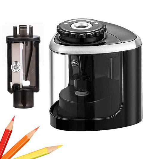 Automatic Electric Pencil Sharpener Operated Students Desktop Sharpener Black