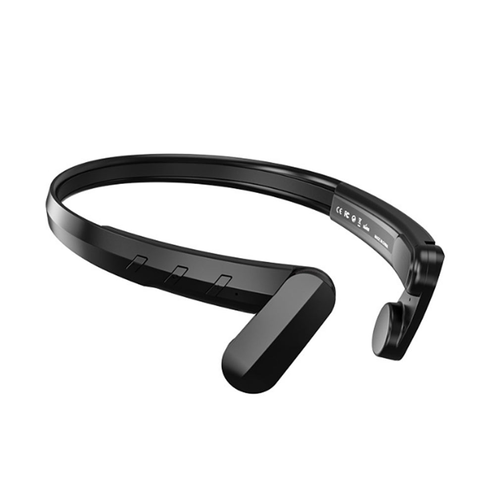 Open Ear Headphones Bone Conduction Bluetooth 5.1 Wireless Headset Black