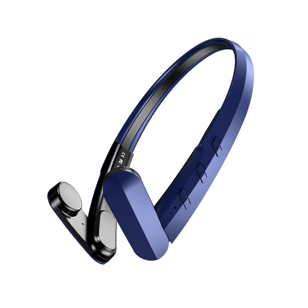 Open Ear Headphones Bone Conduction Bluetooth 5.1 Wireless Headset Blue