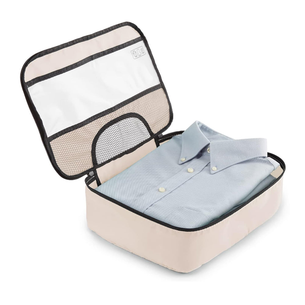 8Pcs Packing Cubes Storage Luggage Travel Organizer Suitcases Packing Bags Beige