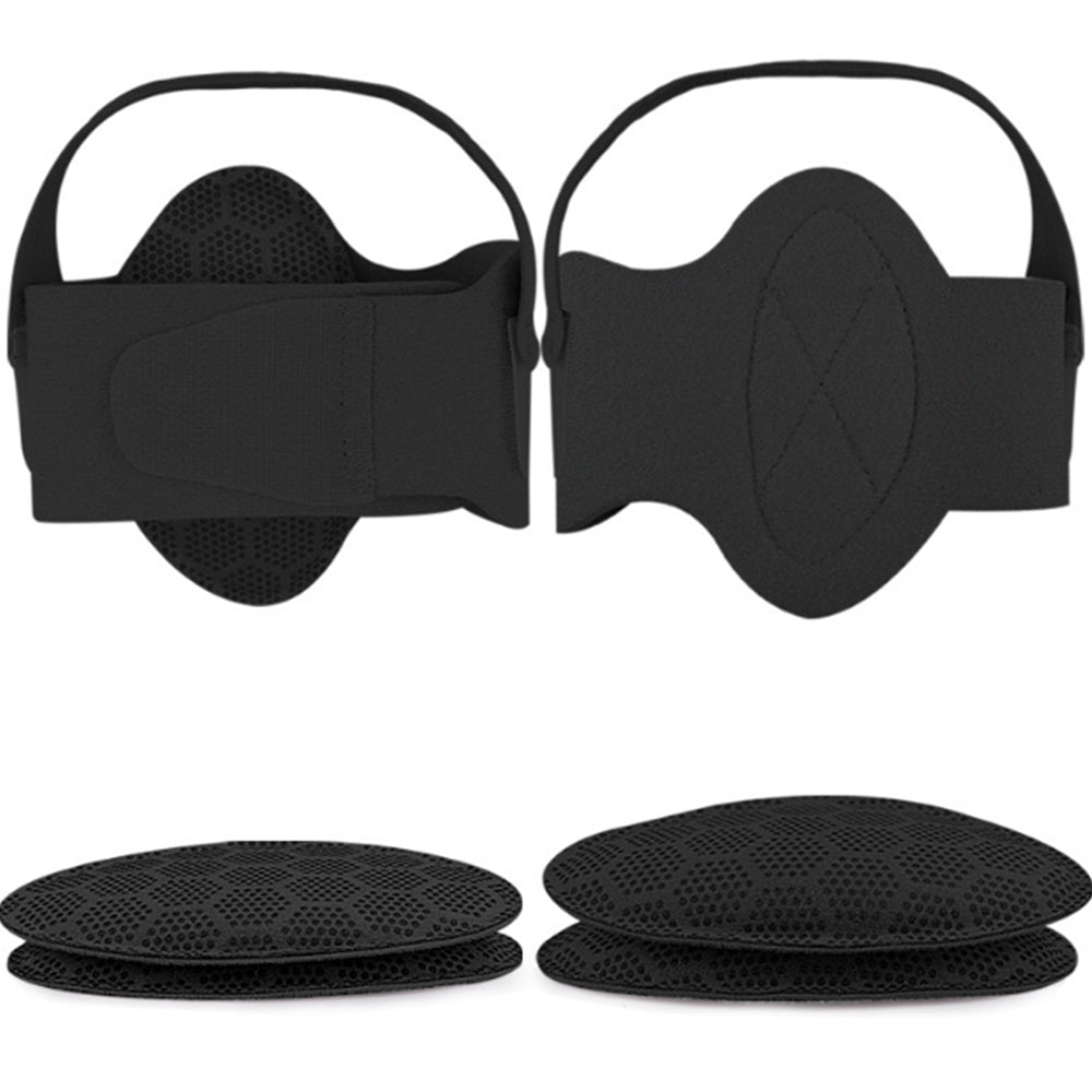 Arch Support Braces for Flat Foot Correction Insoles with Removable Pads Black