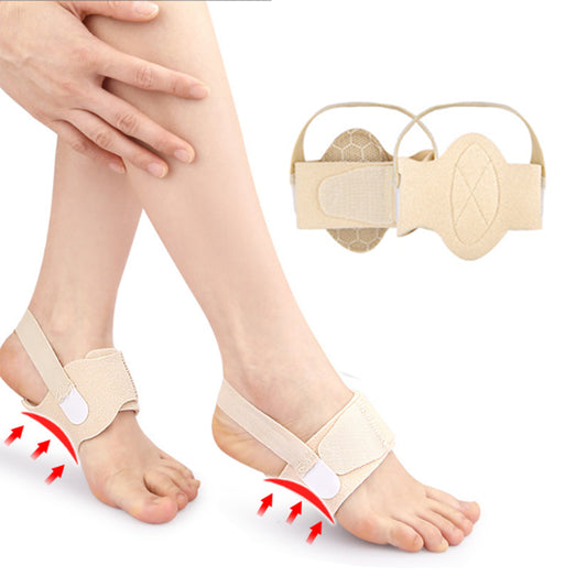 Arch Support Braces for Flat Foot Correction Insoles with Removable Pads Nude