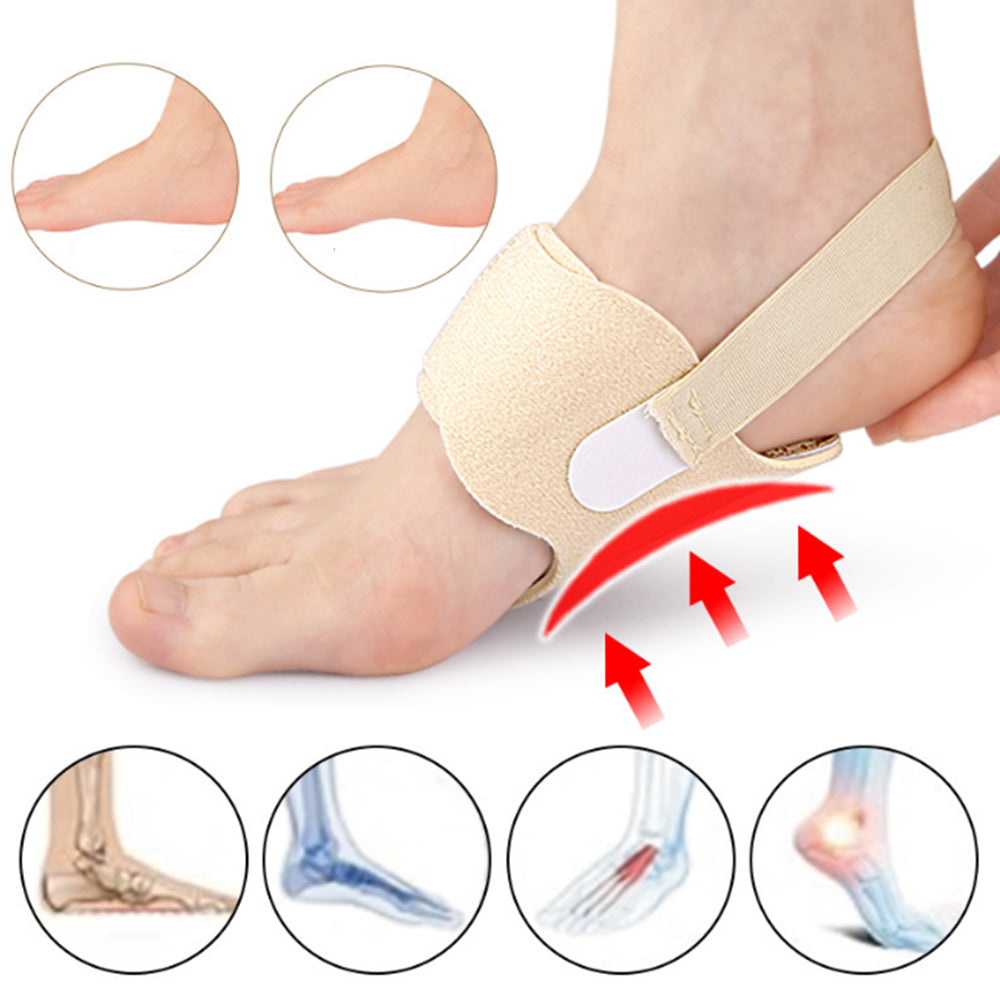 Arch Support Braces for Flat Foot Correction Insoles with Removable Pads Nude
