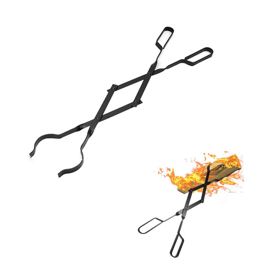 Log Grabber Fireplace Tong Wood Fired Oven Tool Grill Campfire Pit Tool Outdoor