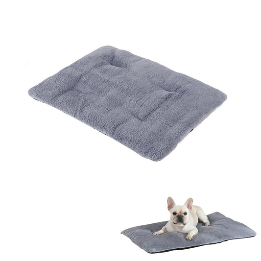 Self-Heating Pet Blanket Bed Pad Cat Dog Self-Warming Thermal Cushion Grey S