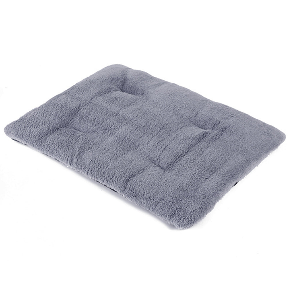 Self-Heating Pet Blanket Bed Pad Cat Dog Self-Warming Thermal Cushion Grey M