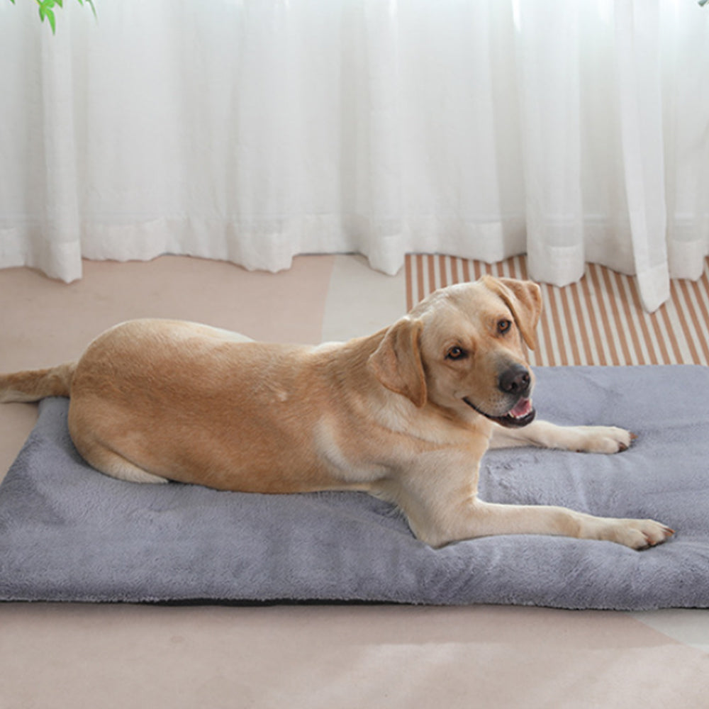 Self-Heating Pet Blanket Bed Pad Cat Dog Self-Warming Thermal Cushion Grey S