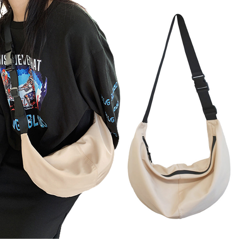 Shoulder Strap Crossbody Bag Hobo Armpit Chest Bag Small Dumpling Bag Khaki