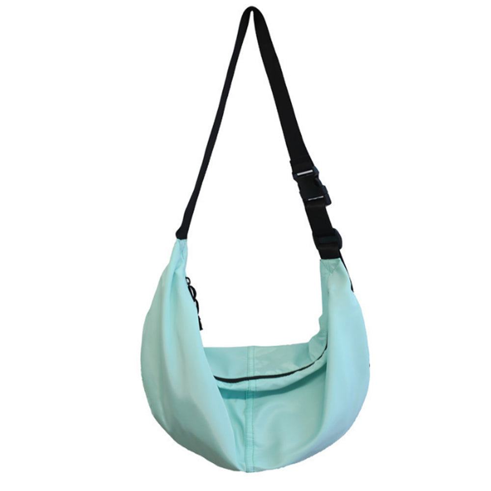 Shoulder Strap Crossbody Bag Hobo Armpit Chest Bag Small Dumpling Bag Light Blue