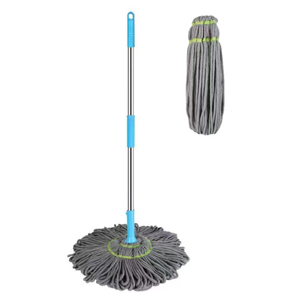 Twist Mop Fibre Spinning Self Wringing Mop with a Replacement Head Grey