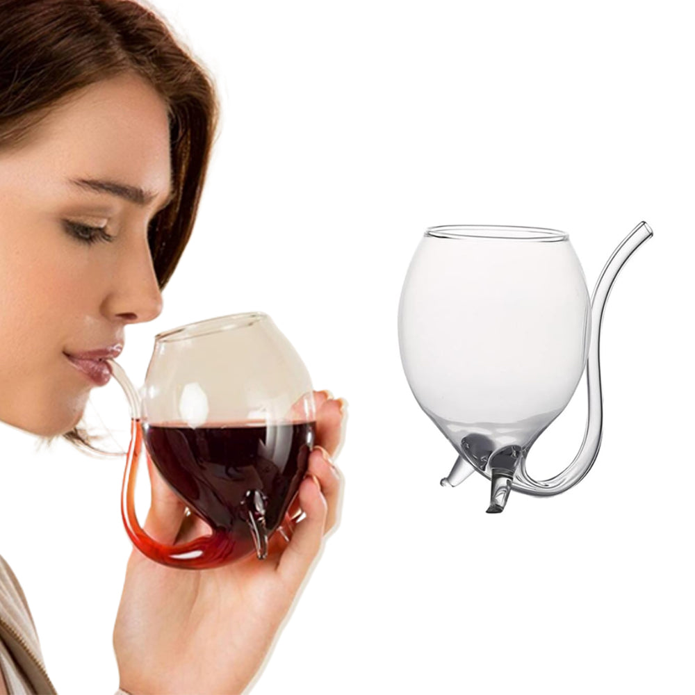 Port Sippers Glass Hand Blown Bulb-Shape Sippers Liqueur Glass for Drinking