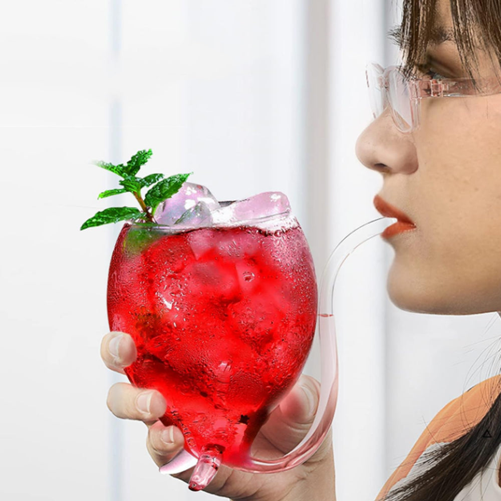 Port Sippers Glass Hand Blown Bulb-Shape Sippers Liqueur Glass for Drinking