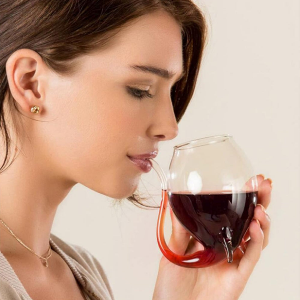 Port Sippers Glass Hand Blown Bulb-Shape Sippers Liqueur Glass for Drinking