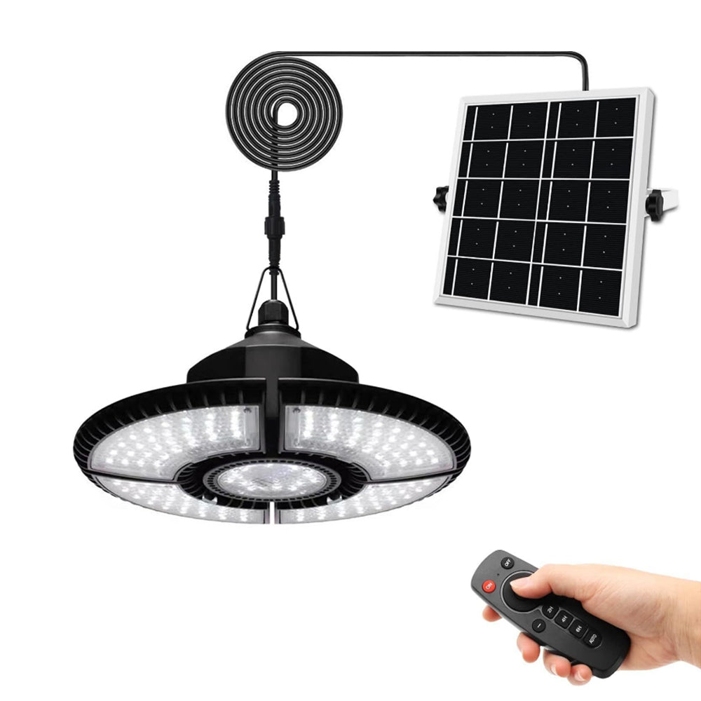 136 LED Solar Ceiling Pendant Light Daytime Hanging Garage Shed Tent Garden Lamp