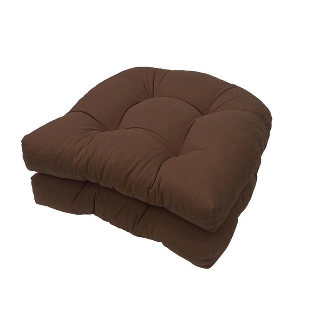 2Pcs Dining Chair Cushion Mat for Wicker Chair Tatami Garden Patio Coffee