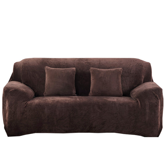 Plush Stretch Couch Sofa Cover Furniture Protector for Four-Seat Coffee